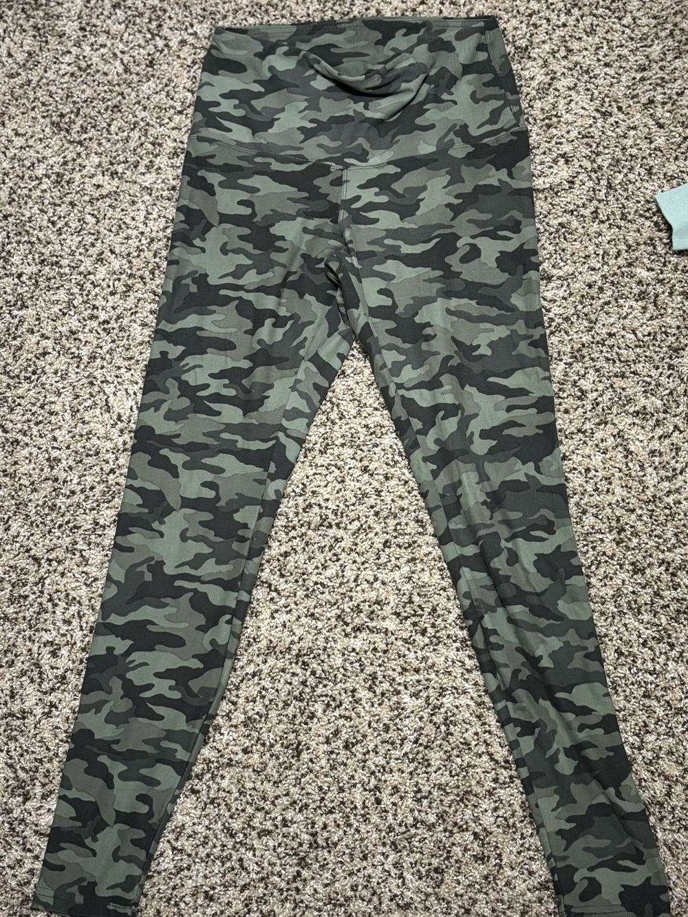 Women's Green Camo High-Waist Leggings